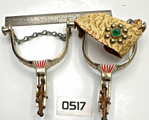 Vintage silver tone metal spur - silver,